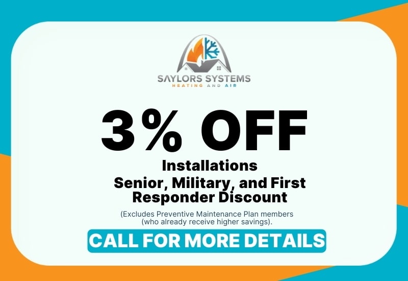 3% Off Installations Senior, Military and 1st Responder Discount